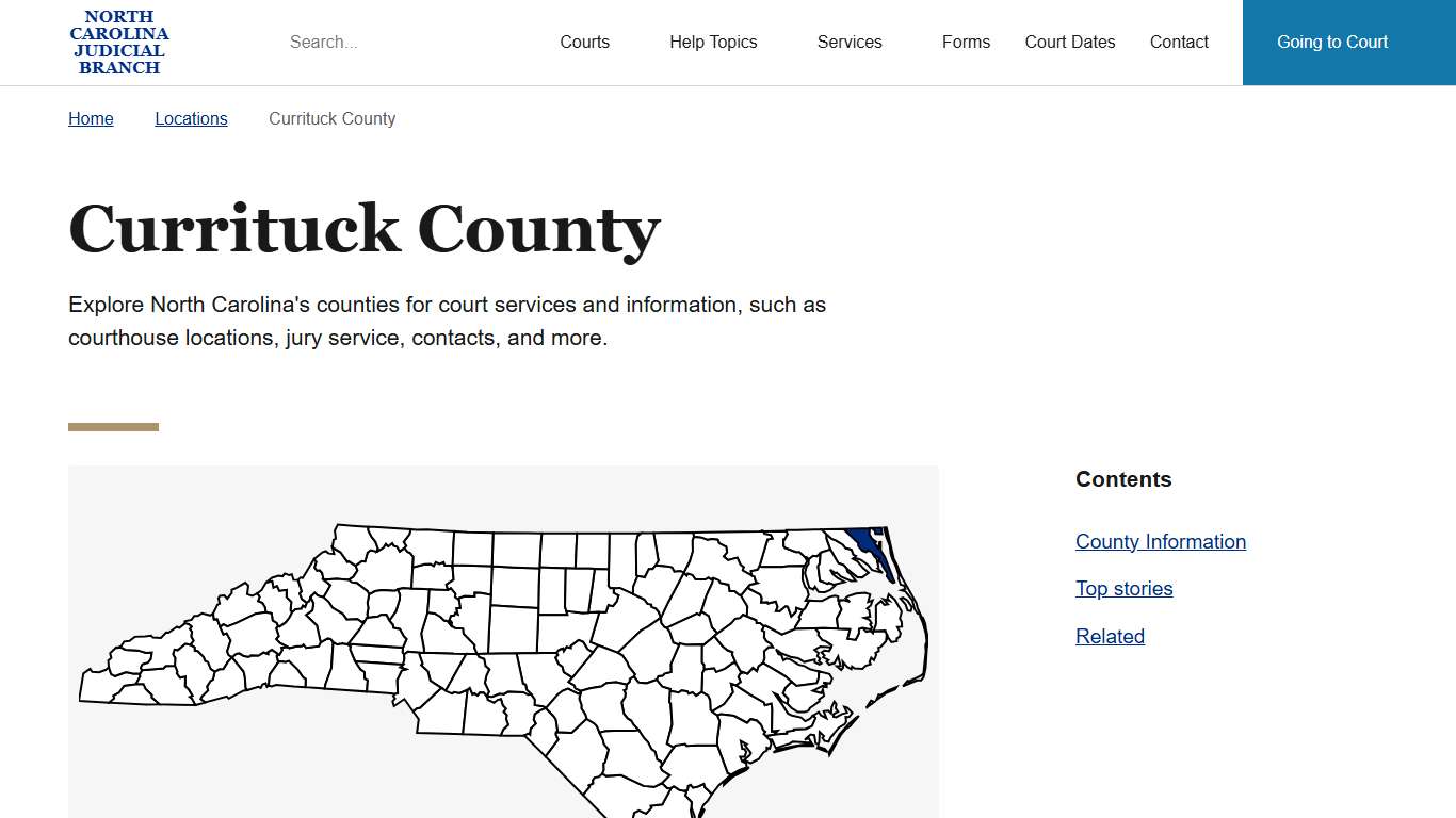 Currituck County | North Carolina Judicial Branch